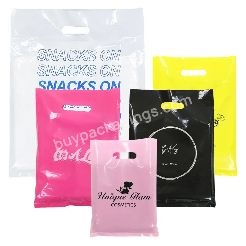 High Quality Eco Plastic Bag Die Cut Plastic Bag Luxury Pp Plastic Bag For Shopping