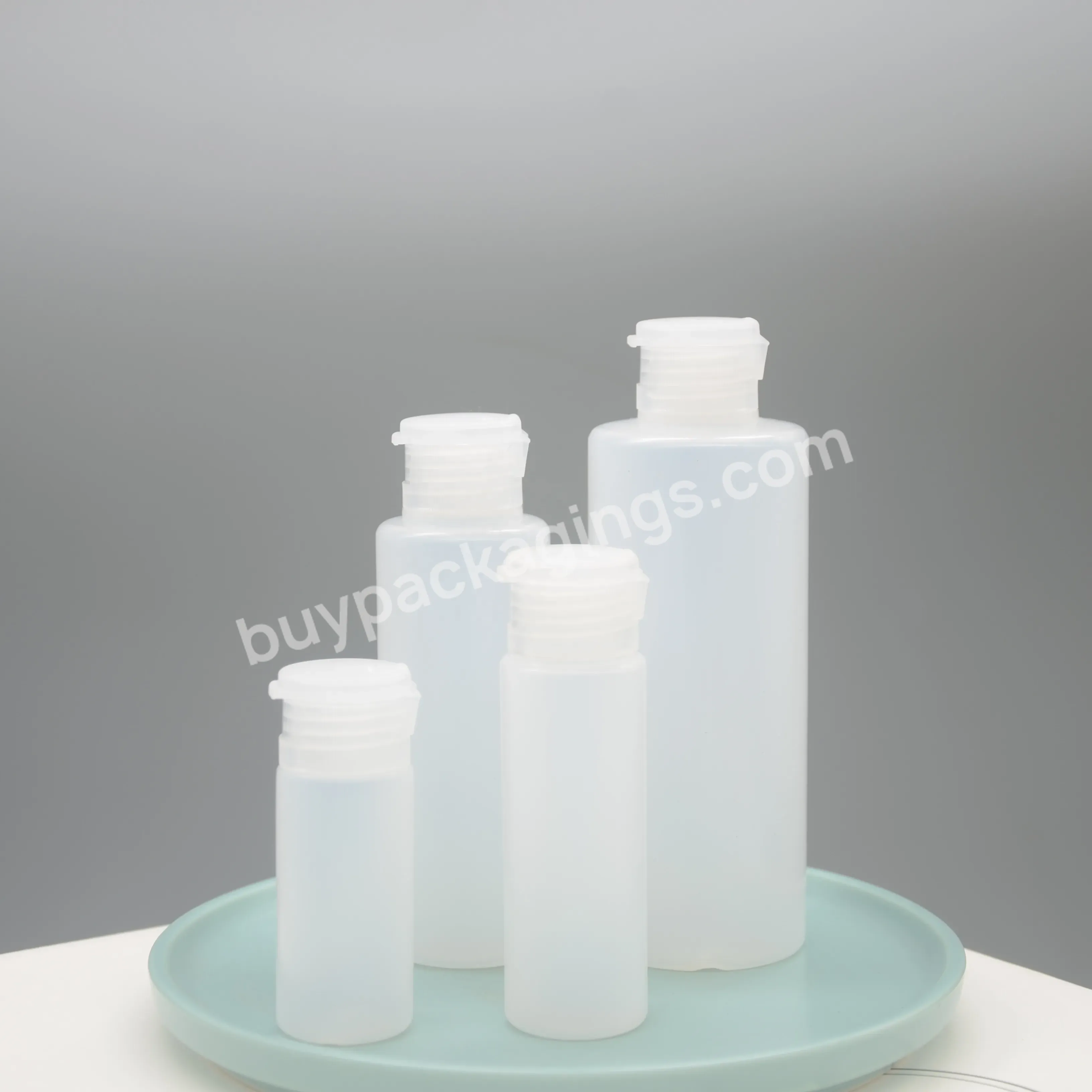 High Quality Extruded Shampoo Bottle With Flip Cover Pe Plastic Extruded Bottle Cosmetic Replacement Bottle