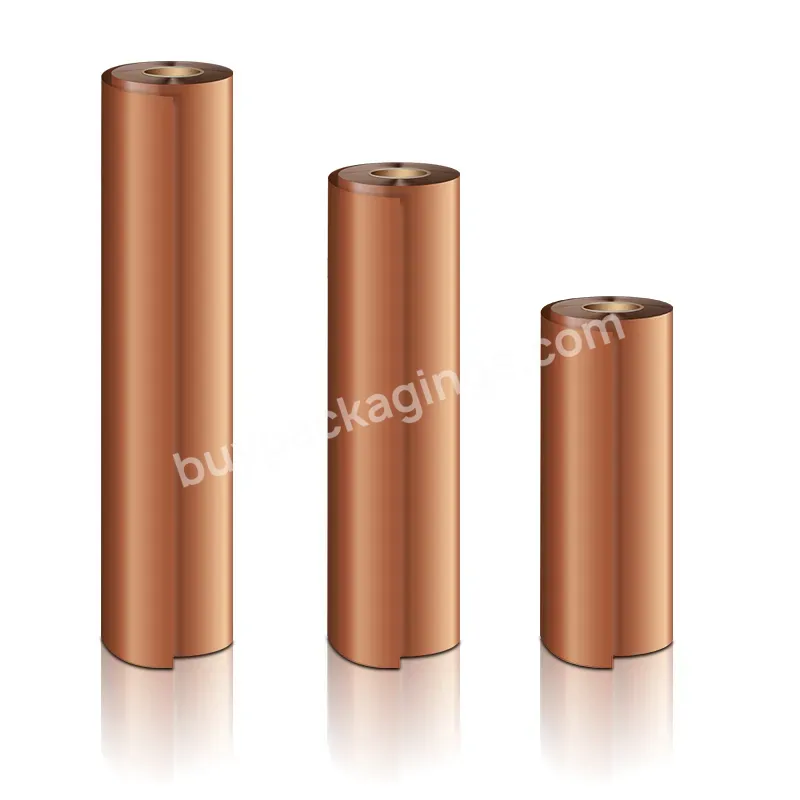 High Quality Factory Price 60cm 30cm Pet Roll Film 75u Thickness Single-sided Cold Peel Rose Gold Film