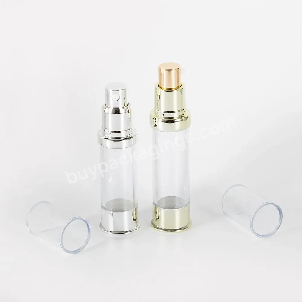 High Quality Factory Price Small Transparent Airless Bottle Customized Vacuum Serum Bottle 10ml 15ml 20ml - Buy Airless Bottle,Spray Bottle,Vacuum Bottle.