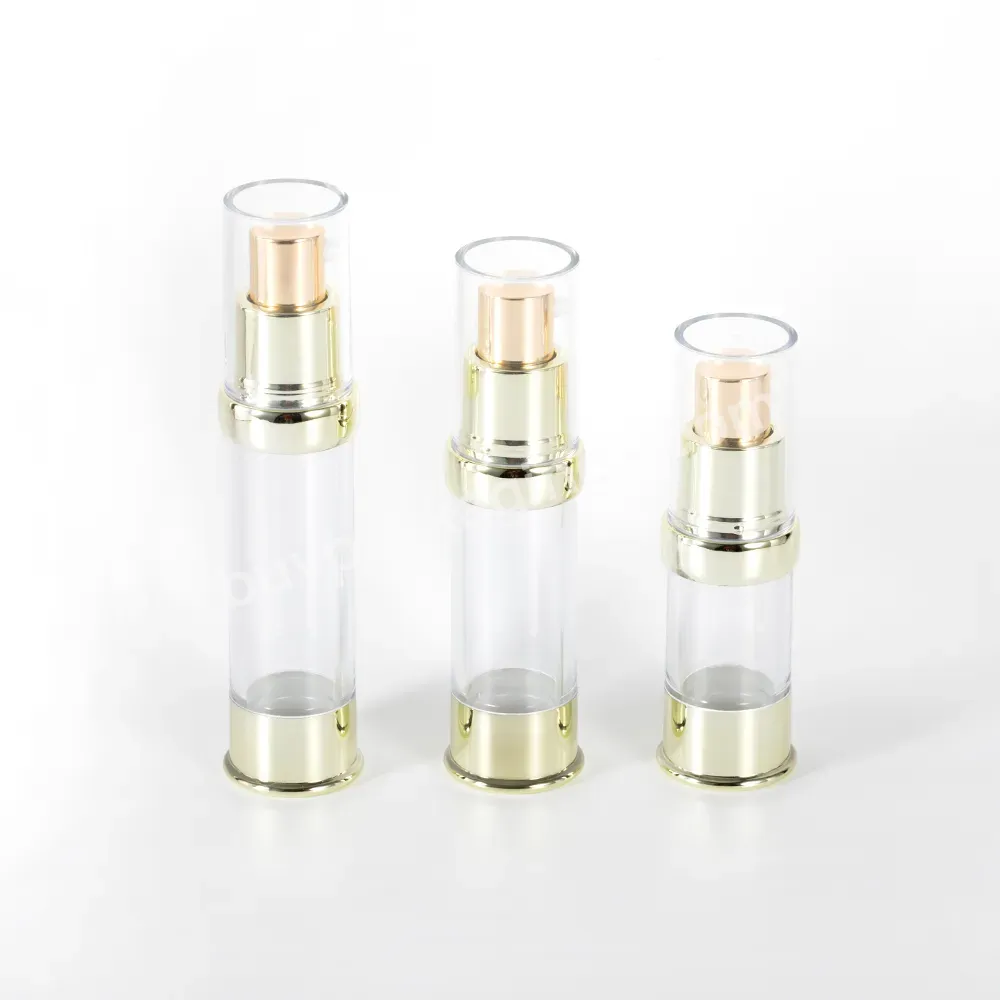 High Quality Factory Price Small Transparent Airless Bottle Customized Vacuum Serum Bottle 10ml 15ml 20ml