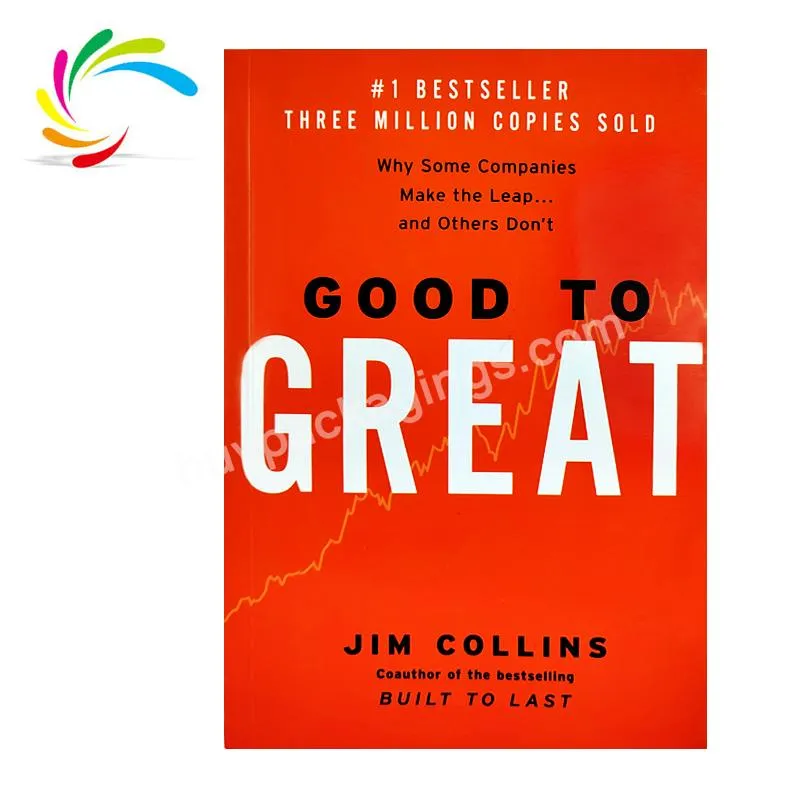 High quality Factory wholesale cheap custom perfect binding soft cover good to great jim collins english book printing