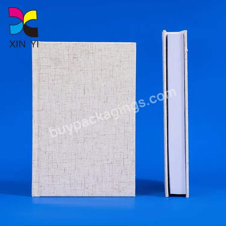 High Quality Fiction Books Hardcover Book Printing Custom Fabric Cover Book