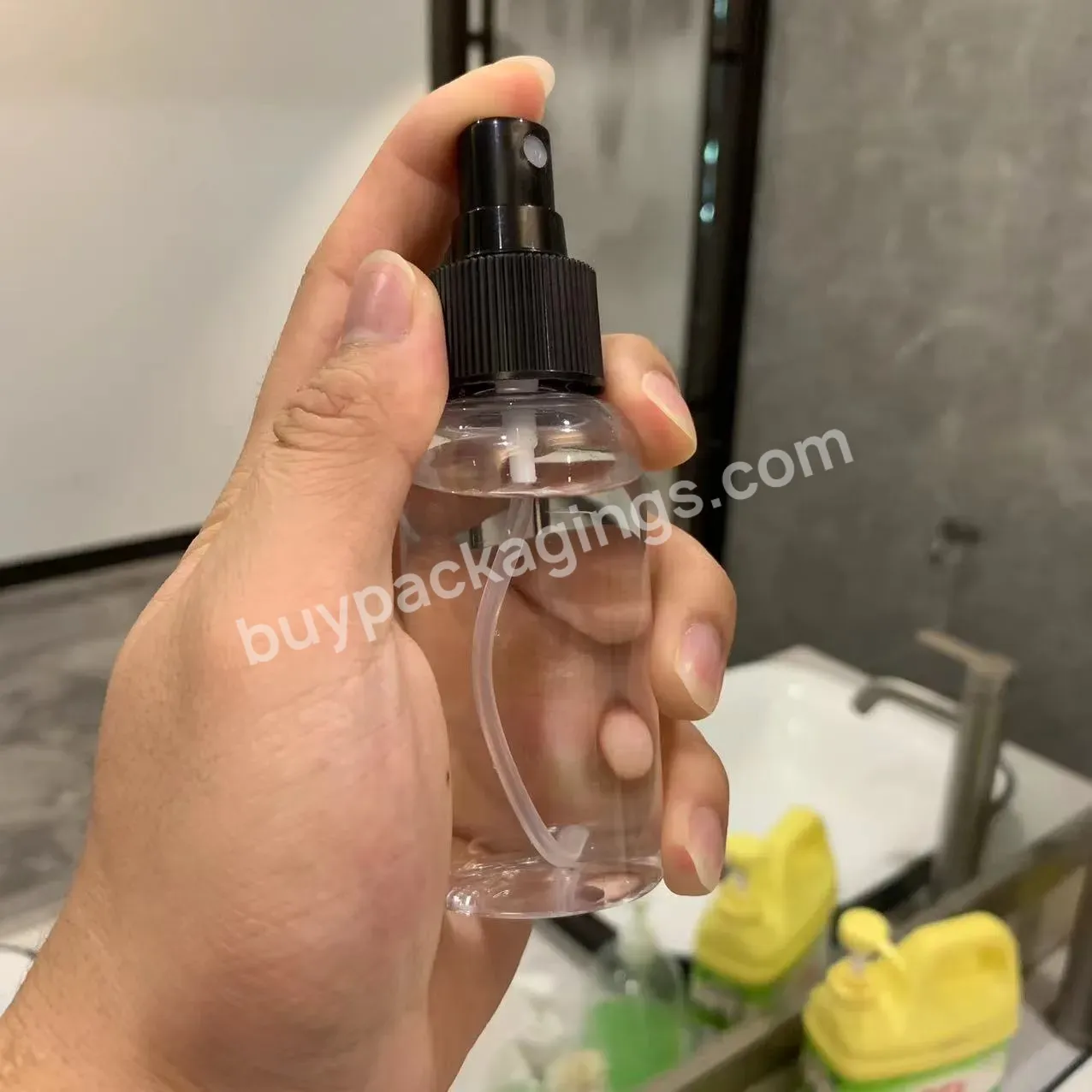 High Quality Fine Mist Sprayer Bottle 50ml 75ml 100ml 250ml Plastic Pet Empty Spray Bottle Refillable Alcohole Bottles