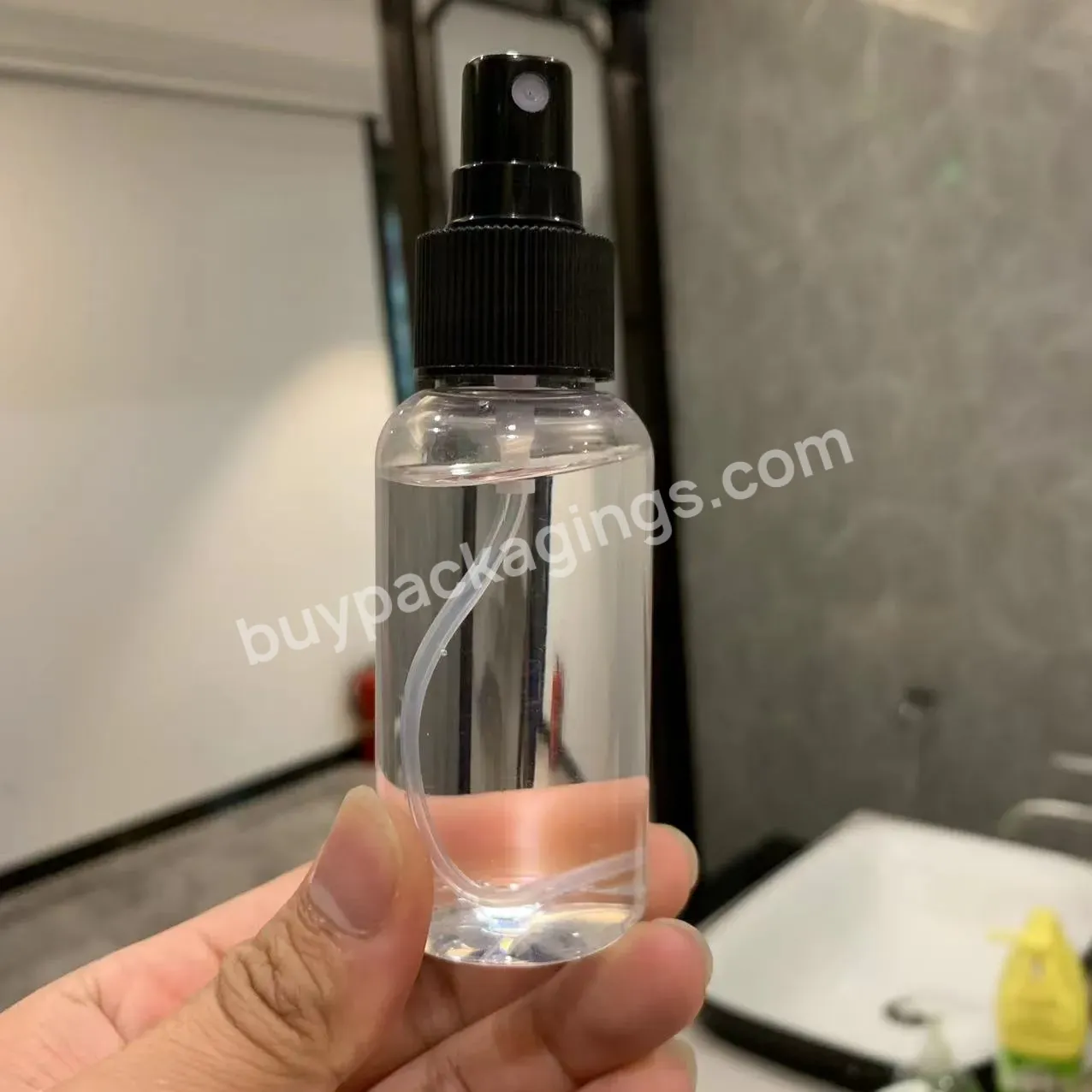 High Quality Fine Mist Sprayer Bottle 50ml 75ml 100ml 250ml Plastic Pet Empty Spray Bottle Refillable Alcohole Bottles