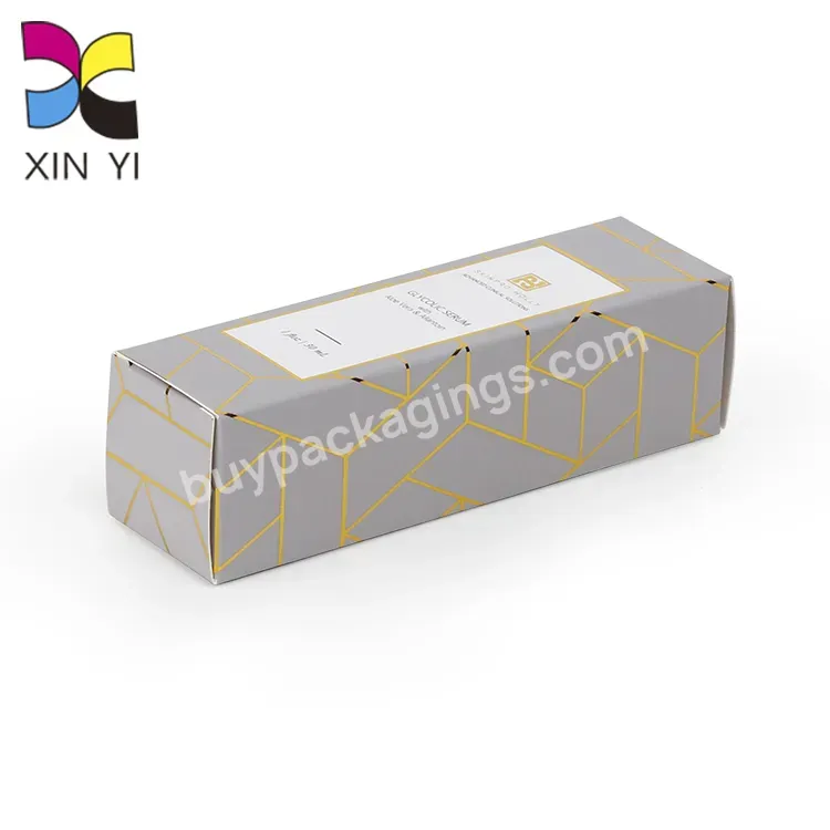 High Quality Foil Stamping Luxury Serum Packaging Box Essential Oil Cosmetic Boxes