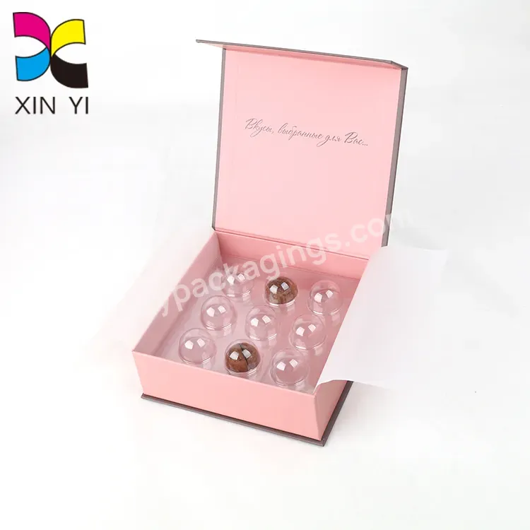 High Quality Foldable Pink Valentines Day Gift Box Light Magnet Box