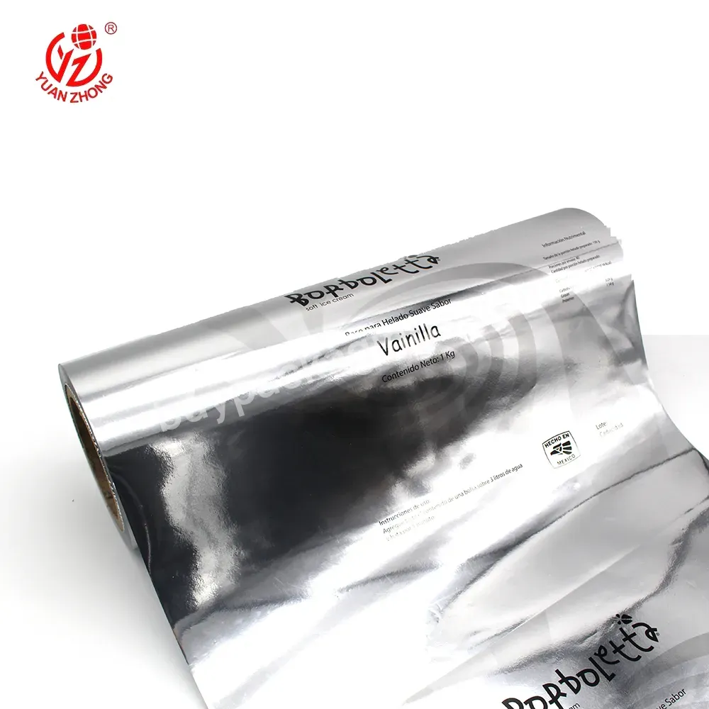High Quality Food Grade Aluminum Foil Coffee Powder Packaging Roll Film Plastic Bag Mylar Roll Film For Snacks Packaging