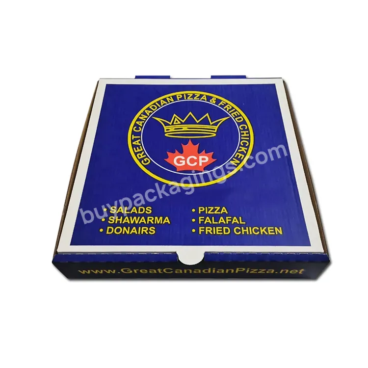 High Quality Food Packaging Personalized Thickened Corrugated Pizza Box Takeaway Delivery