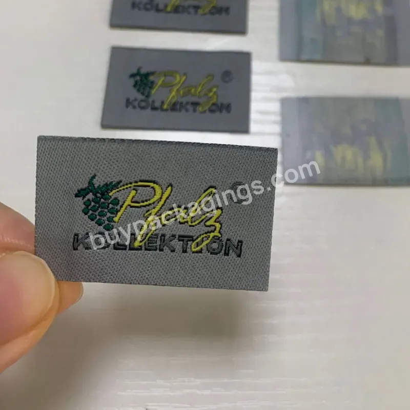 High Quality Garment Accessories Supplier Custom Logo Jacquard Woven Polyester Fabric Clothing Labels For Shirt - Buy Eco Textile Fabric Tags Manufacturer Design Custom Made Brand Fashion Logo Main Woven Labels For Hats Inner,Low Moq Clothes Polyeste