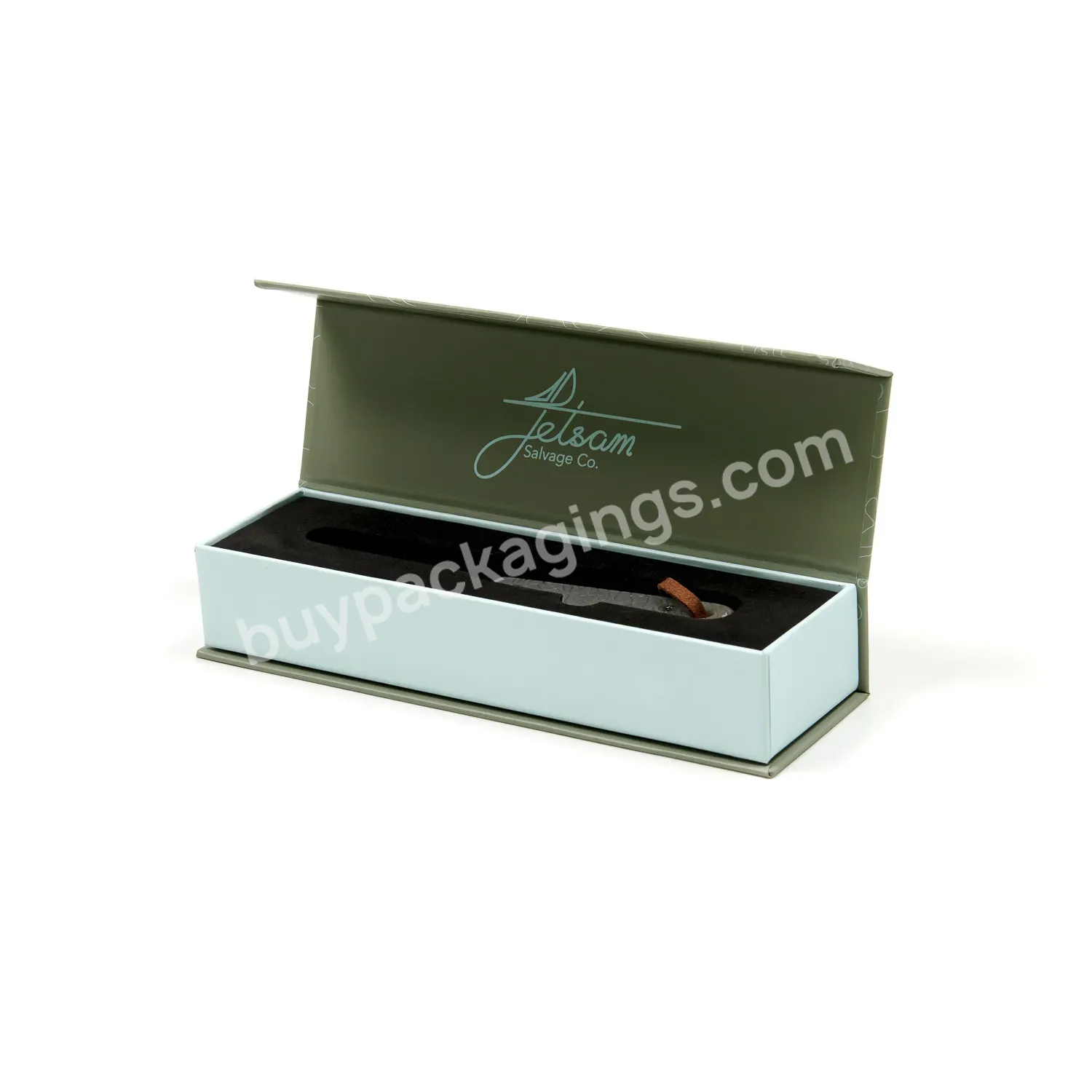 High Quality Green Magnetic Gift Box Packaging Paper Box With Custom Color Logo