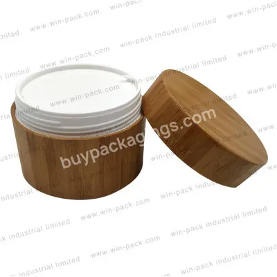 High Quality Hand Cream 100g Plastic Pp Liner All-inclusive Bamboo Cream Jar Cosmetic