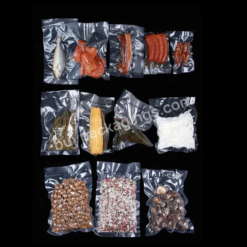 High Quality Heat Seal Food Grade Transparent Nylon Laminated Pe Vacuum Bag