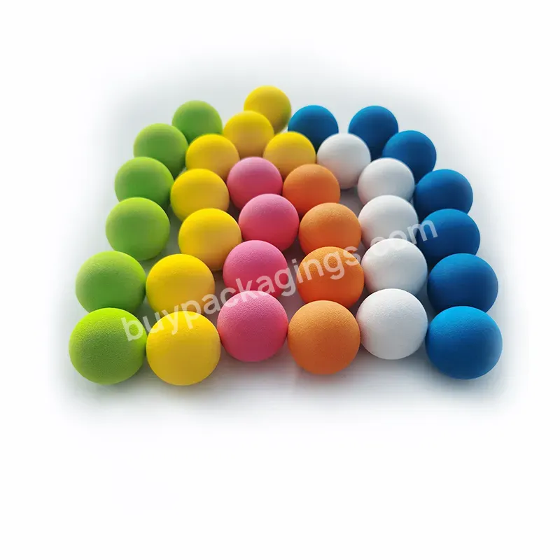 High Quality High Density Eva Foam Soft Rainbow Ball Pet Training Toy Ball Color Eva Foam Balls(40mm 1 Box Of 4500 Pcs)