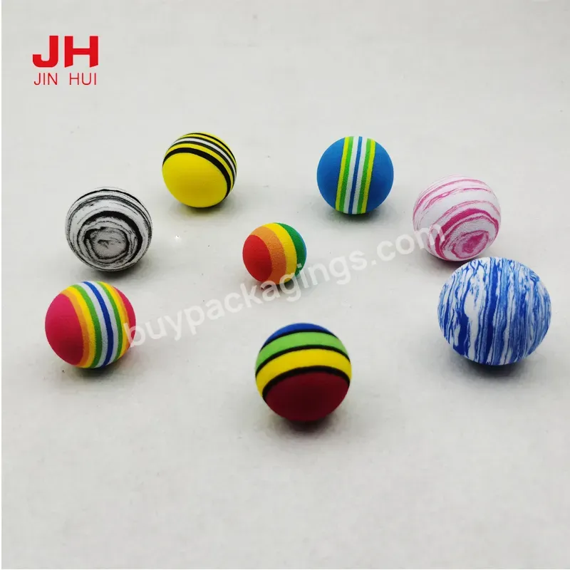 High Quality High Density Eva Foam Soft Rainbow Bobo Dog Training Cat Toy Balls For Pet - Buy Eva Soft Foam Balls,Color Foam Ball,Eva Toys Ball.