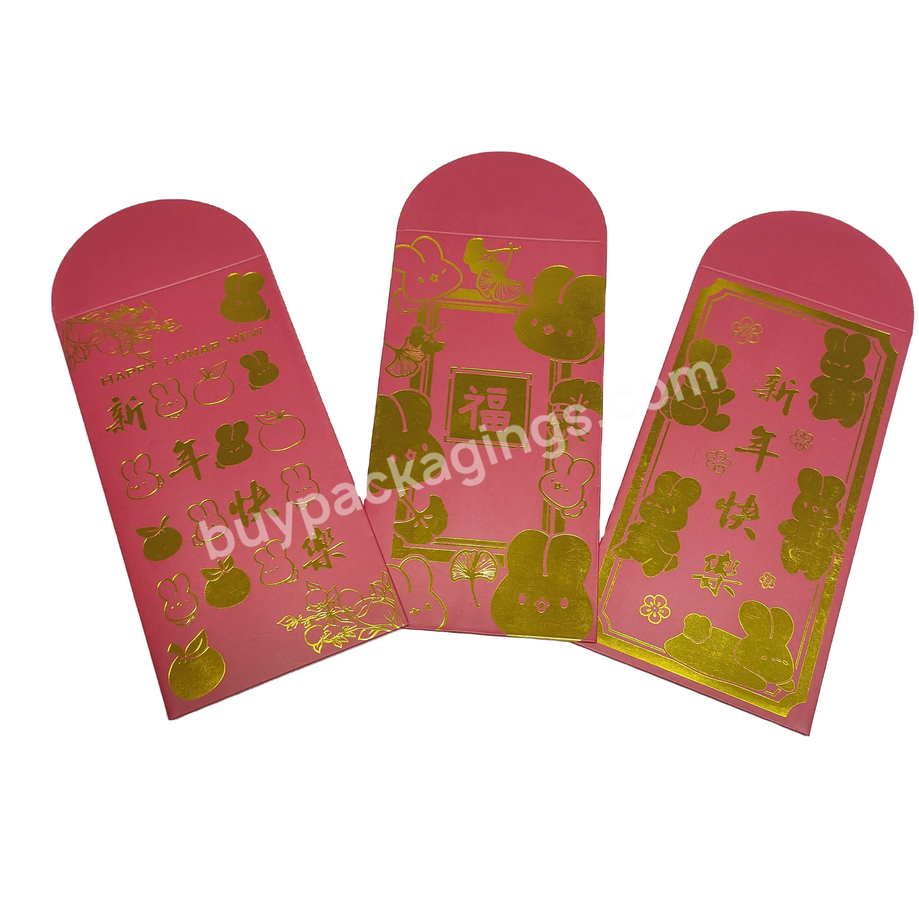 High Quality Hot Stamping Chinese Wedding Red Envelope Printing