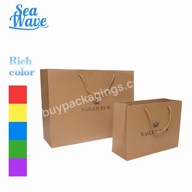 High Quality Kraft Paper Bag Wholesale Customized Paper Kraft Bag Kraft Shopping Bag With Handle China