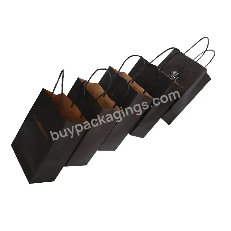 High Quality Kraft Paper Bag Wholesale Customized Paper Kraft Bag Kraft Shopping Bag With Handle China