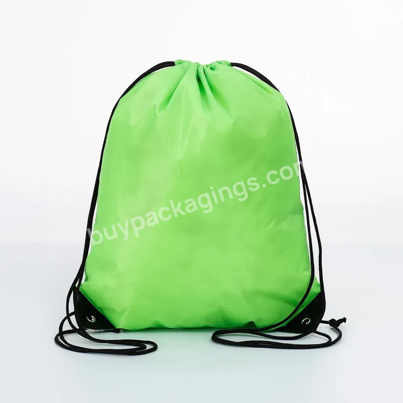 High Quality Large Gift Bags Lightweight Polyester Sport Polyester Drawstring Bag