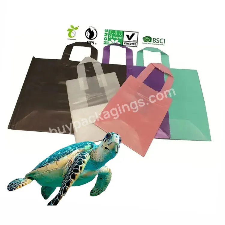 High Quality Ldpe Hdpe Biodegradable Custom Made Environmental Protect Clear Plastic Carrier Bag Wholesale With Logo
