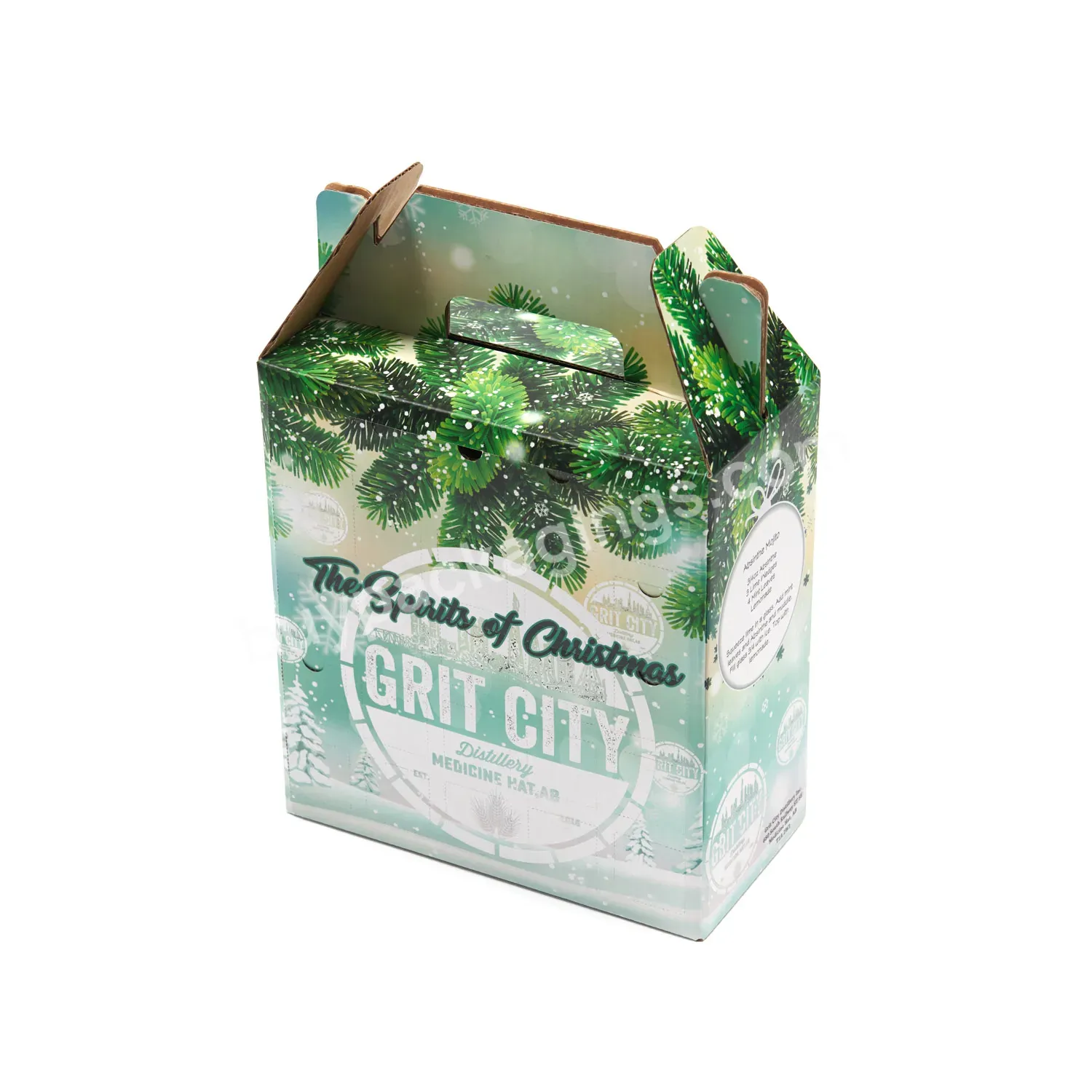 High Quality Lead The Industry Beverage Shipping Box 4/6/8/12 Bottles Beer Gift Box Packaging With Corrugated Handle