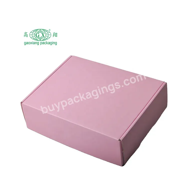 High Quality Luxury Apparel Packaging Carton Shipping Corrugated Box Customized Colored Mailer Boxes For Lingerie T-shirts