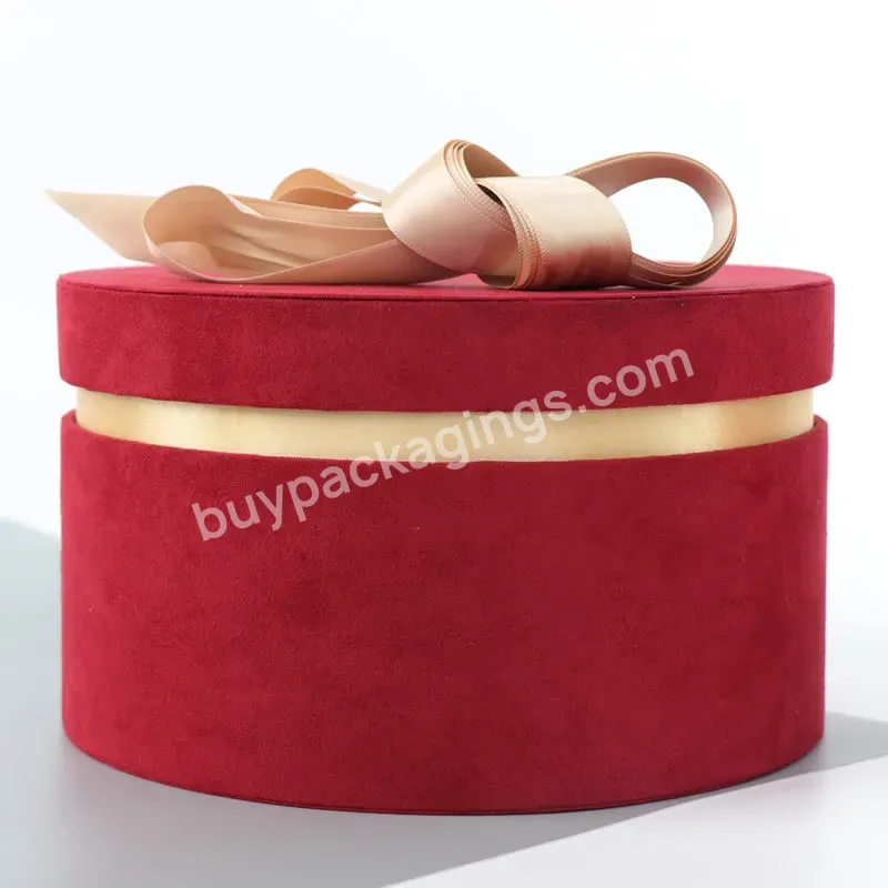 High Quality Luxury Cardboard Paper Gift Square/round Flower Cake Box With Custom Logo