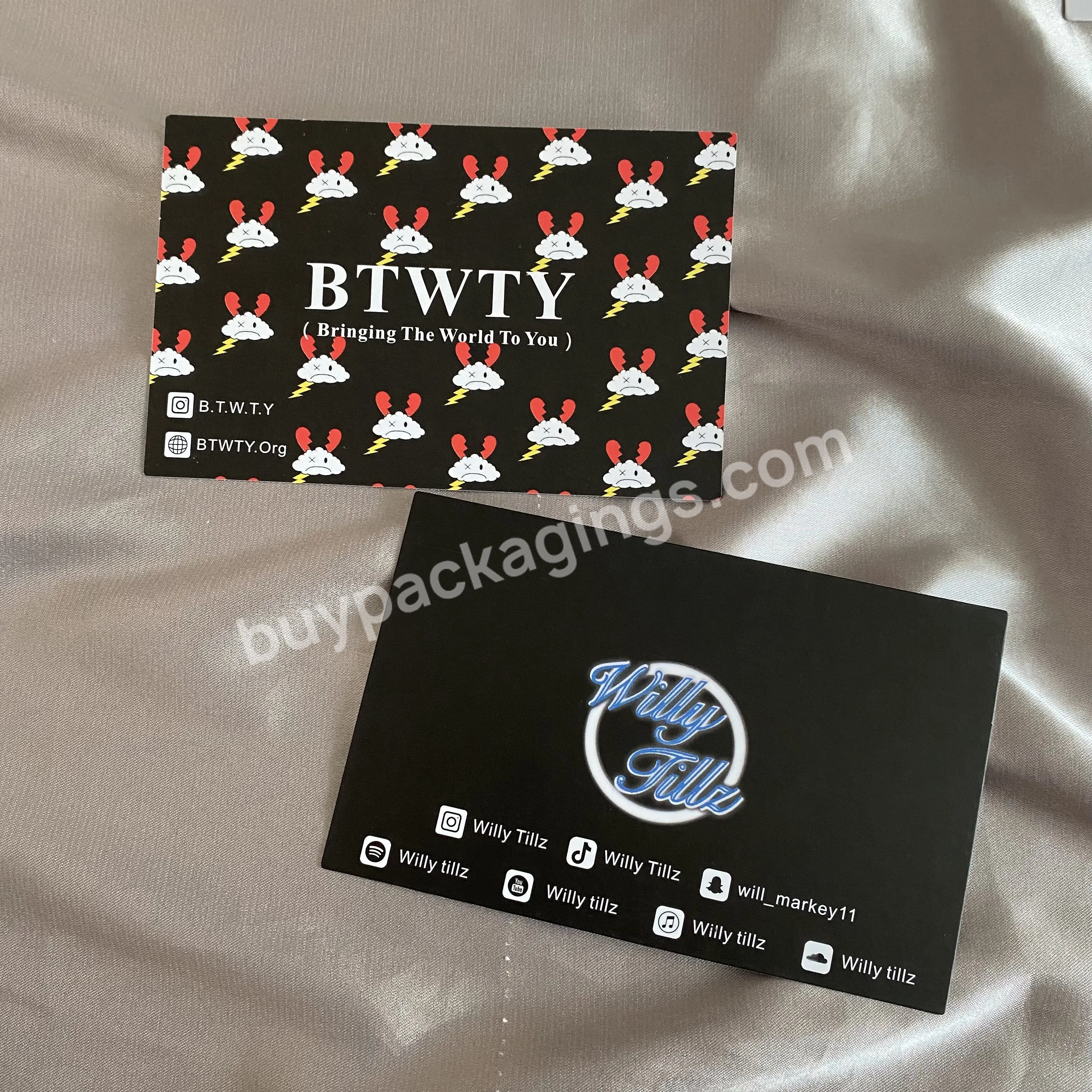 High Quality Luxury Custom Metallic Foil Logo Business Card/postcard/wedding Card/thank You Card