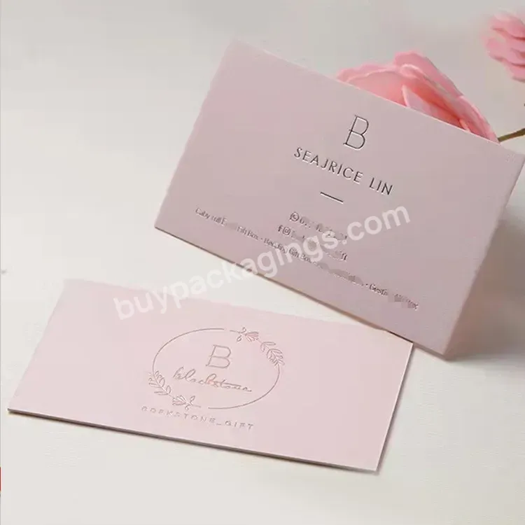 High Quality Luxury Custom Metallic Foil Logo Business Card/postcard/wedding Card/thank You Card