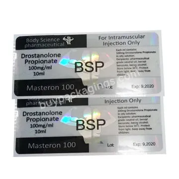 High Quality Machine Grade Pharmaceutica Vial Labels With High Performance