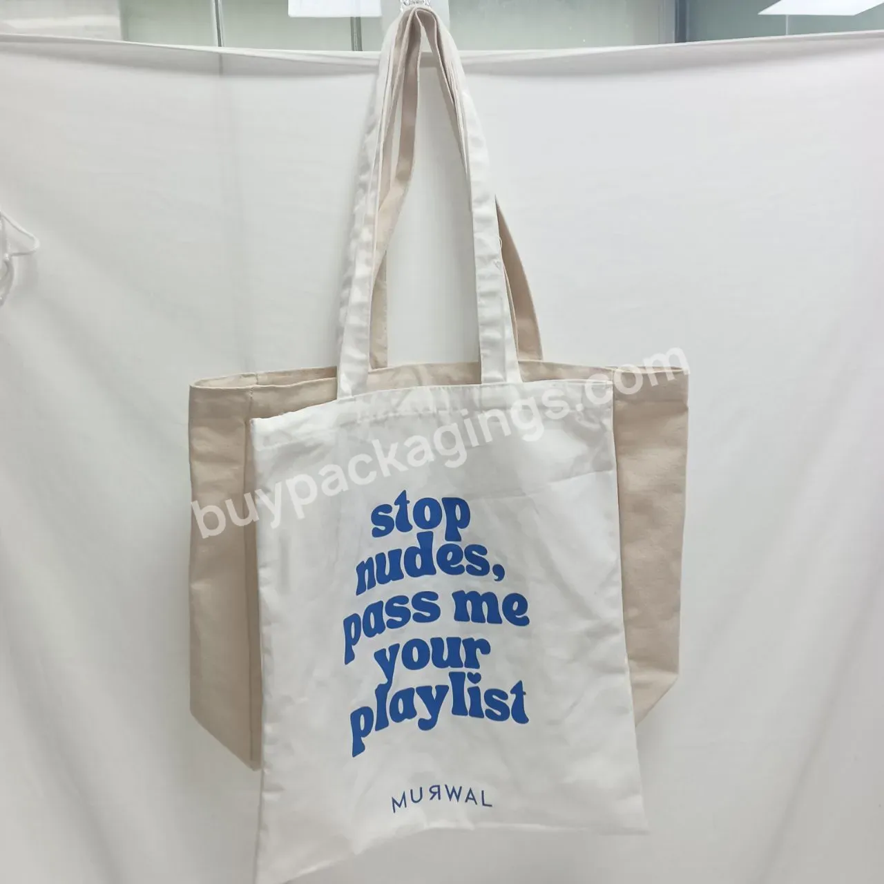 High Quality Made In China Custom Cotton Handbag Reusable Blank Plain Canvas Eco-friendly Tote Bags With Logo