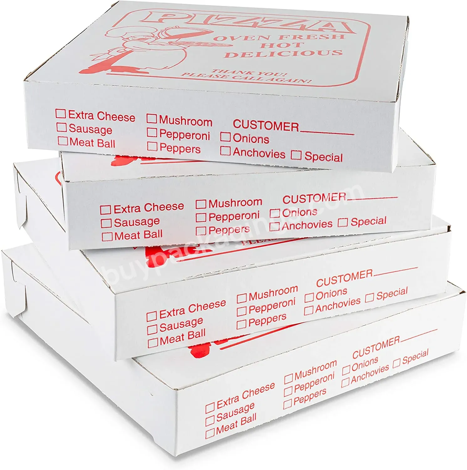 High Quality Manufacturer Custom Printed Pizza Box Wholesale Pizza Box
