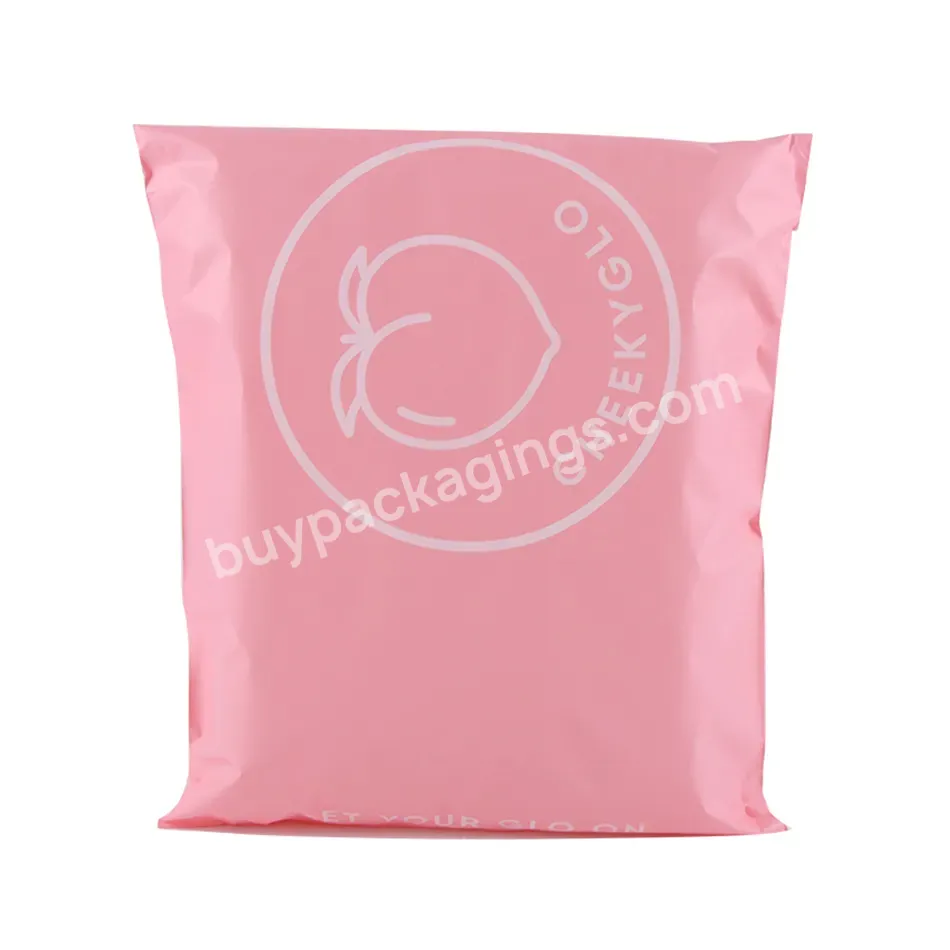 High Quality Matt Poly Mailer Bag Custom Logo Baby Envelope Pink Plastic Packaging Large