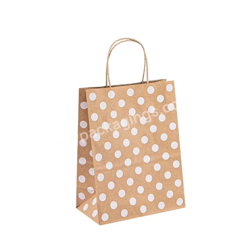 High Quality Merchandise Tote Takeout Paper Bags With Custom Printed Logo