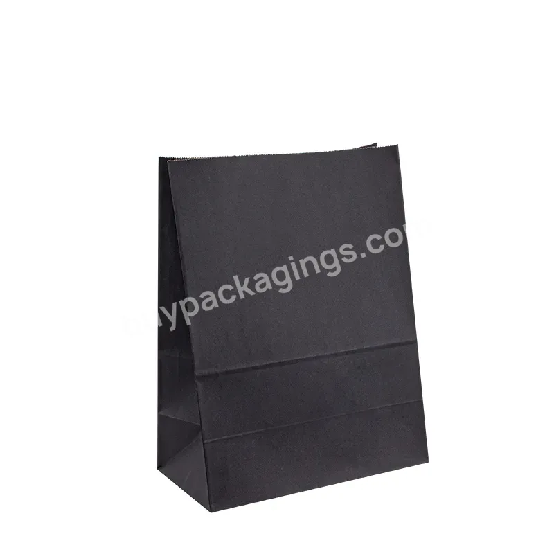 High Quality Merchandise Tote Takeout Paper Bags With Custom Printed Logo