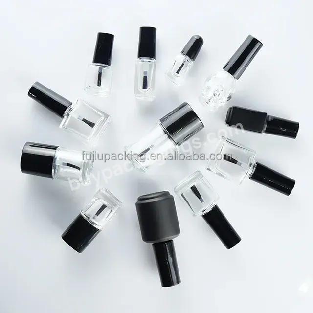 High Quality Nail Polish Bottle Square 10 Ml Custom Colors With Brush Cap Wholesale