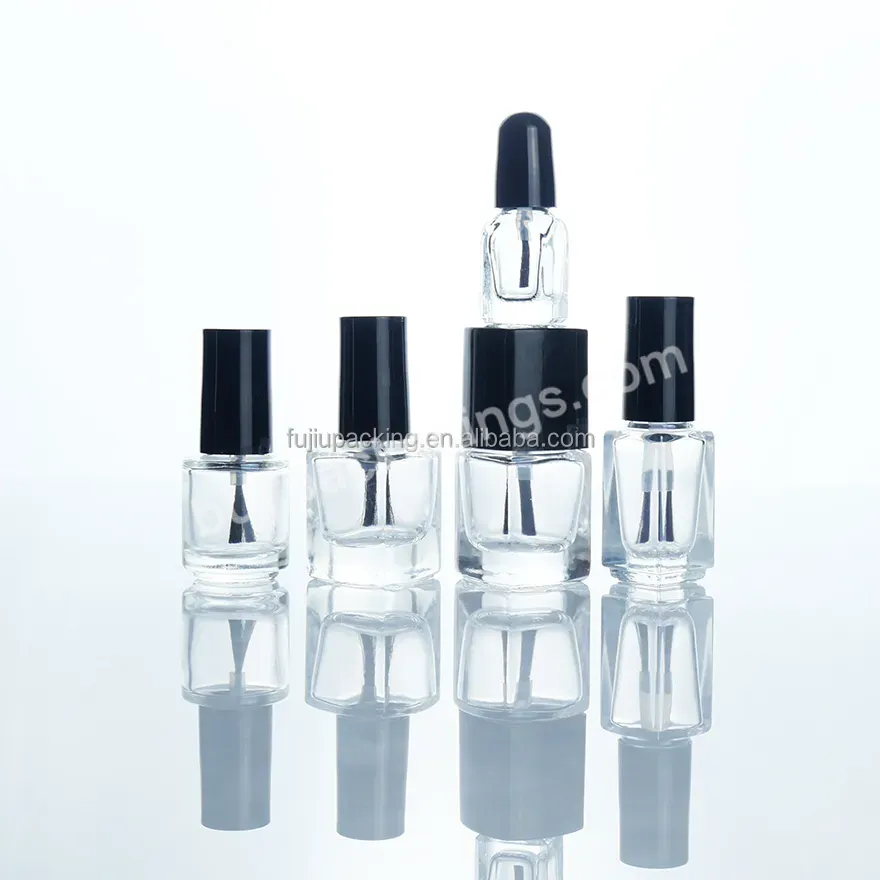 High Quality Nail Polish Bottle Square 10 Ml Custom Colors With Brush Cap Wholesale