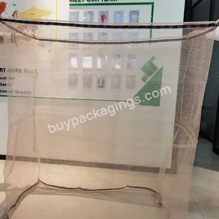 High Quality Net Mesh Fruit Packaging Bags Pp Pe Raschel Mesh Bag For Onion Agriculture