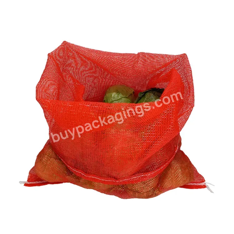 High Quality Net Mesh Fruit Packaging Bags Pp Pe Raschel Mesh Bag For Onion Agriculture