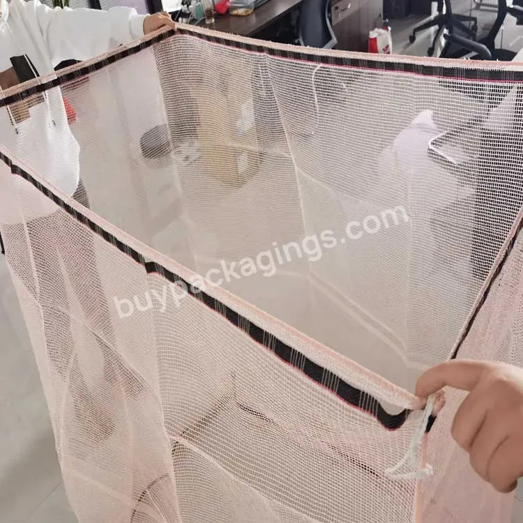 High Quality Net Mesh Fruit Packaging Bags Pp Pe Raschel Mesh Bag For Onion Agriculture