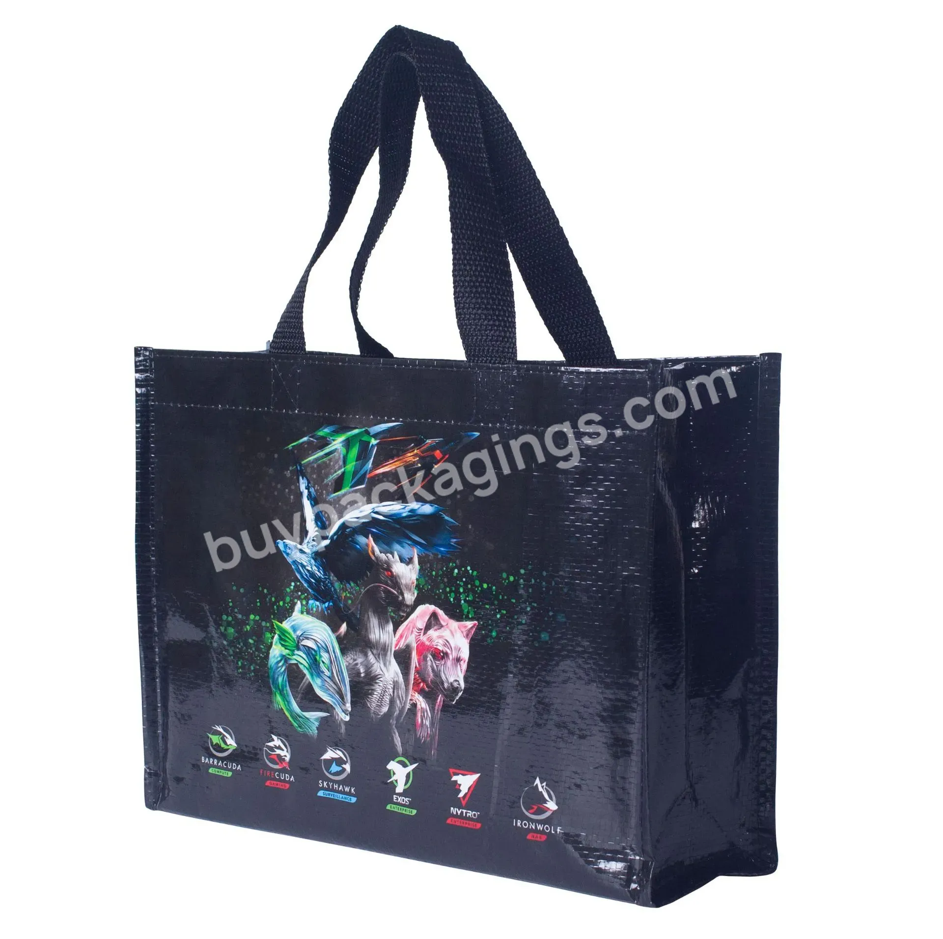 High Quality Non Woven Shopping Carry Bag Laminated Recyclable Pp Non Woven Bag Custom Logo Printed Eco Friendly Tote Bag