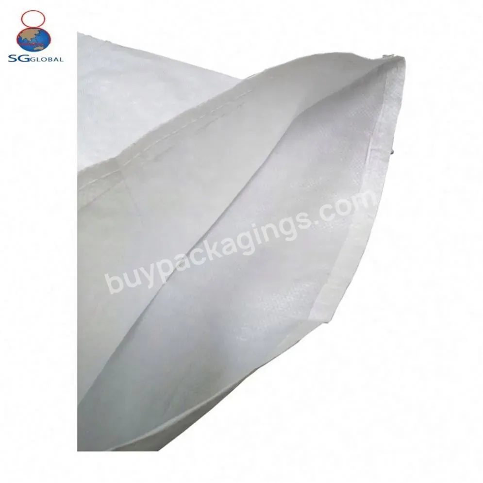 High Quality Oem Polypropylene Bag 50kg 100kg White Pp Woven Bag
