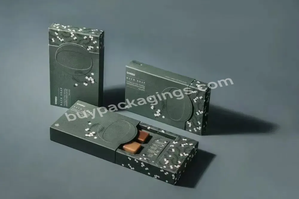 High Quality Packaging Box Custom Logo Eyelash Supplier Custom Push-pull Soap Packaging Paper Box