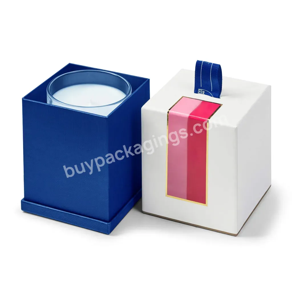 High Quality Paper Box For Candle Art Paper Foldable Candle Gift Box With Inserts Packaging Boxes For Candles