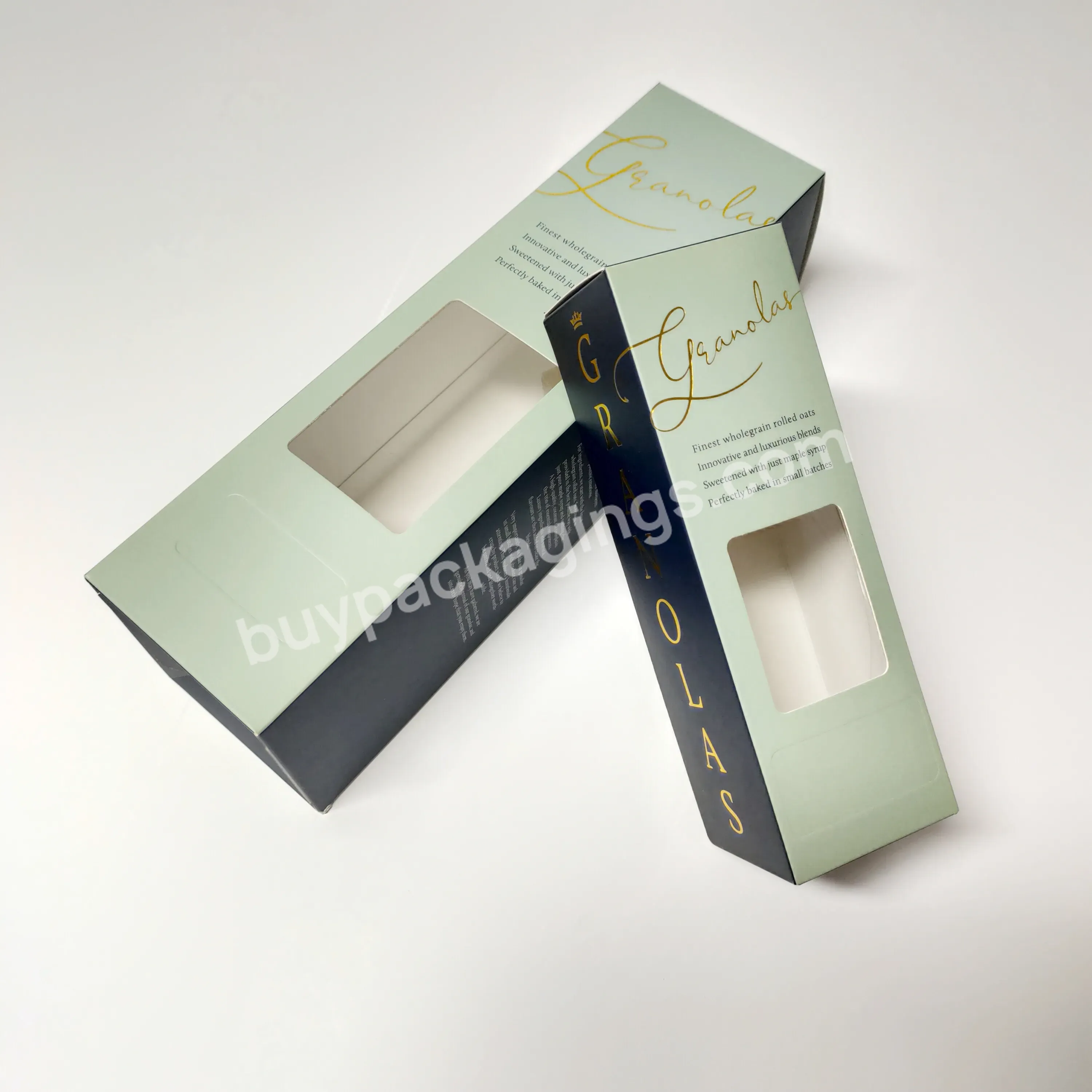 High Quality Paper Box With Pvc Window Custom Private Logo Cosmetics Box Packaging