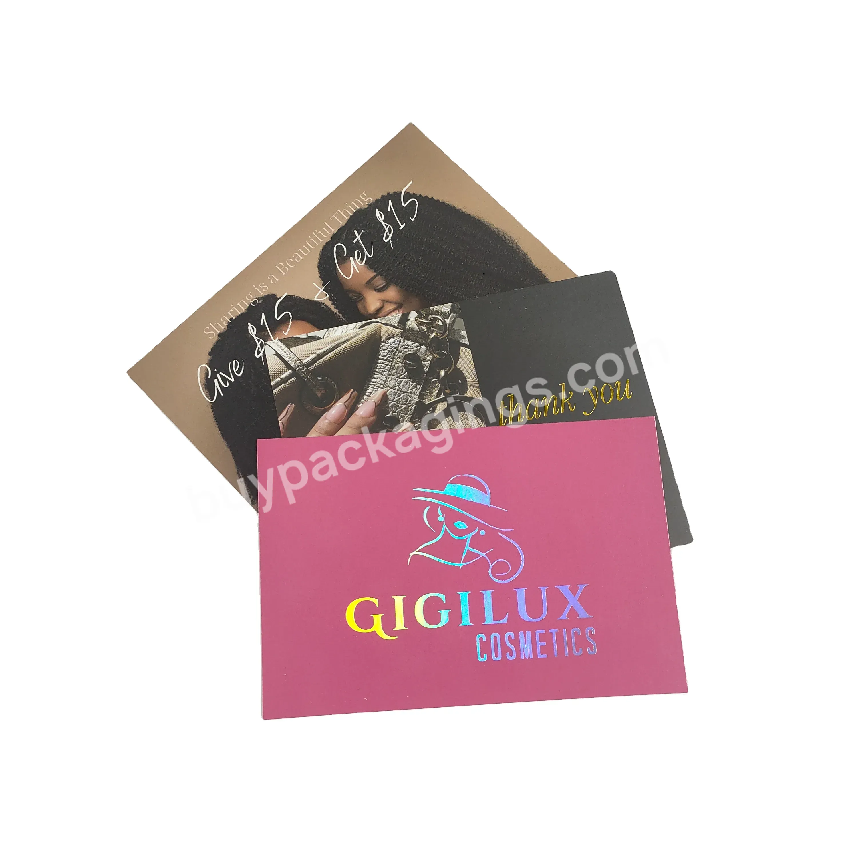 High Quality Paper Cards Custom Luxury Logo For Greeting Cards