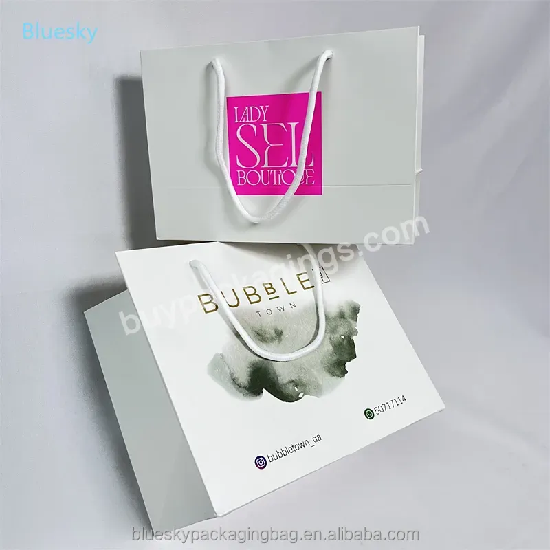High Quality Paper Gift Bags Cheap Price Custom Print Logo Handle Paper Bags With Logo Packaging