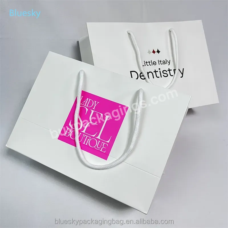 High Quality Paper Gift Bags Cheap Price Custom Print Logo Handle Paper Bags With Logo Packaging