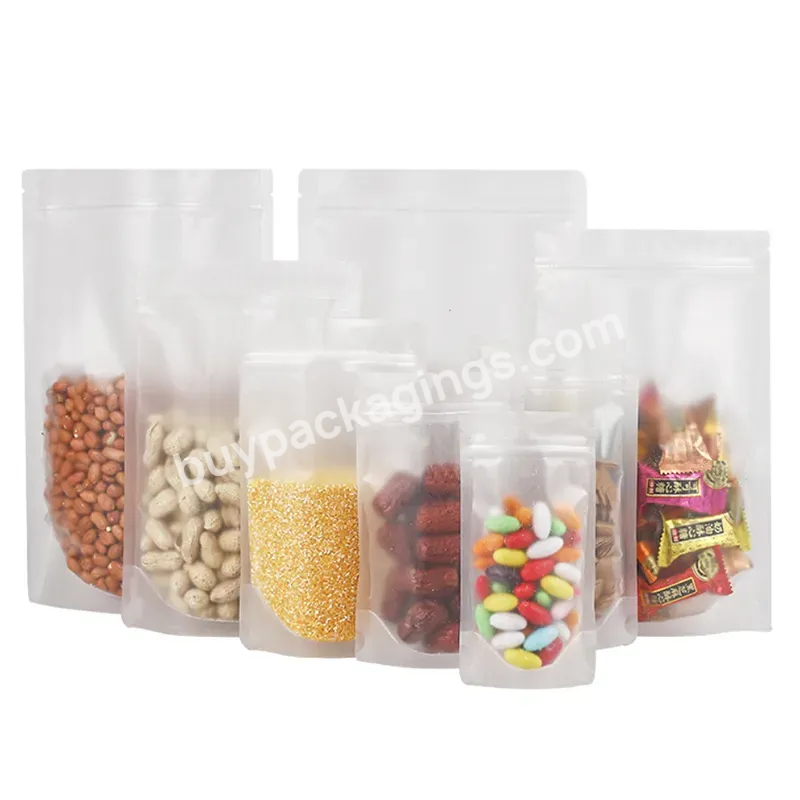 High Quality Pe Zipper Plastic Bag Strong Sealing Stand Up Food Takeaway Packaging Plastic Bag