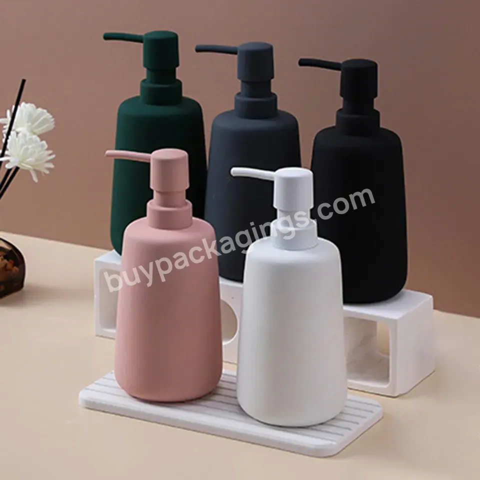 High Quality Pet 300ml 480ml Square Cosmetic Shampoo Conditioner Skincare Plastic Lotion Bottle